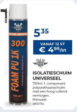 Meno Masterton isolatieschuim universeel aanbieding