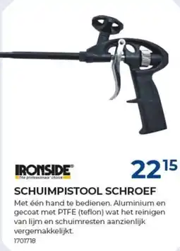 Meno Ironside schuimpistool schroef aanbieding