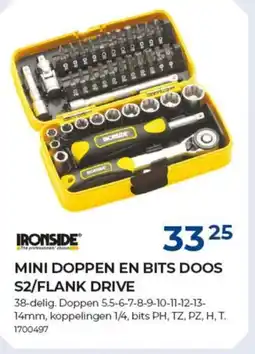 Meno Ironside mini doppen en bits doos S2/flank drive aanbieding