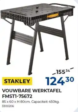 Meno Stanley vouwbare werktafel FMSTI-75672 aanbieding