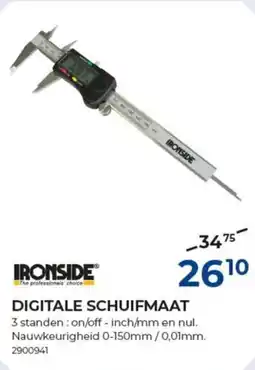 Meno Ironside digitale schuifmaat aanbieding