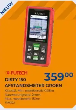 Meno Futech disty 150 afstandsmeter groen aanbieding