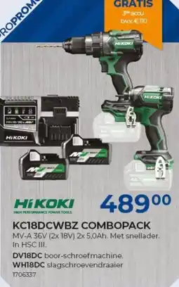 Meno Hikoki kc18dcwbz combopack aanbieding
