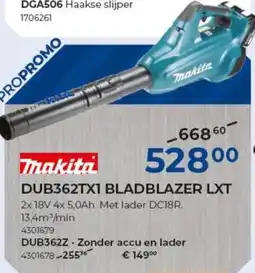 Meno Dub362tx1 bladblazer lxt makita aanbieding