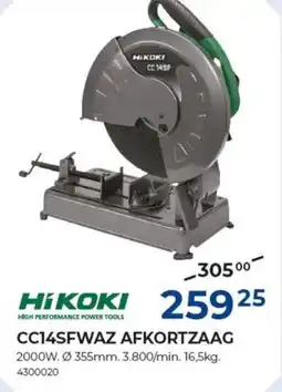 Meno Hikoki cc14sfwaz afkortzaag aanbieding