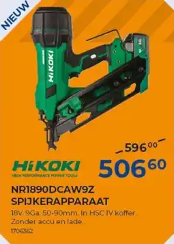 Meno Hikoki nr1890dcaw9z spijkerapparaat aanbieding