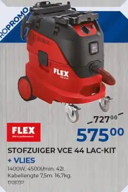 Meno Flex stofzuiger vce 44 lac-kit + vlies aanbieding