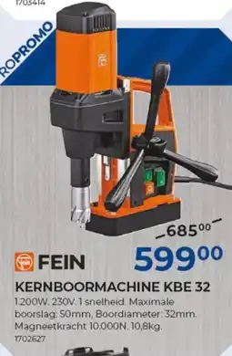 Meno Fein kernboormachine kbe 32 aanbieding