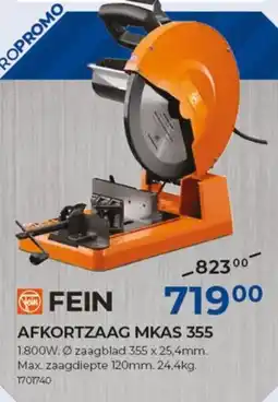 Meno Fein afkortzaag mkas 355 aanbieding