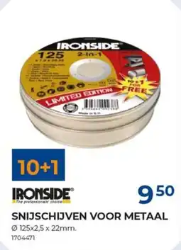 Meno Ironside snijschijven voor metaal aanbieding