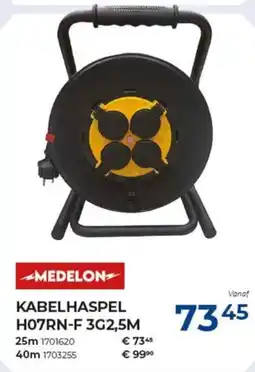 Meno Medelon kabelhaspel h07rn-f 3g2,5m aanbieding