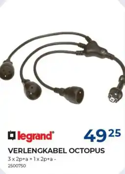 Meno Legrand verlengkabel octopus aanbieding