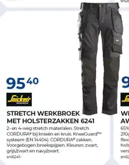 Meno Snickers stretch werkbroek met holsterzakken 6241 aanbieding