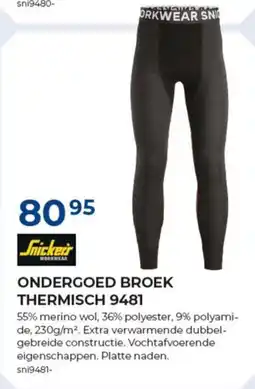 Meno Snickers ondergoed broek thermisch 9481 aanbieding