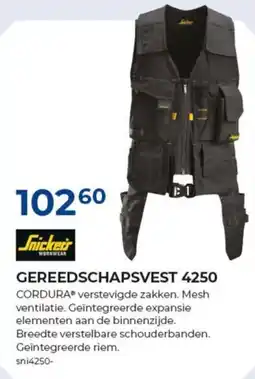 Meno Snickers gereedschapsvest 4250 aanbieding