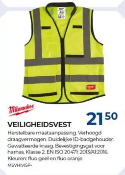 Meno Milwaukee veiligheidsvest aanbieding