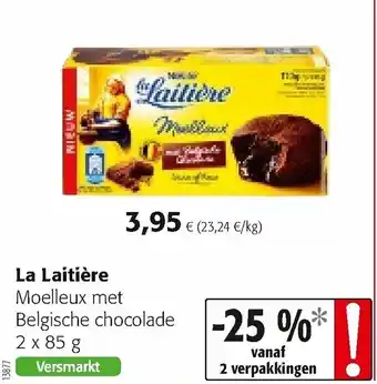 Colruyt La Laitiere Moelleux met Belgische chocolade aanbieding