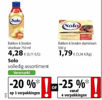 Colruyt Solo Bakken & braden aanbieding