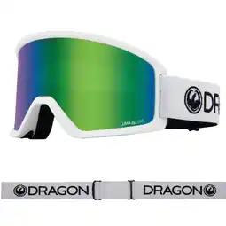 Decathlon DX3 OTG Unisex Skibril - White/LL Green Ion aanbieding