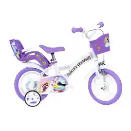 Decathlon Kinderfiets 12 inch 3 jaar Unicorn Academy aanbieding