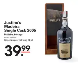 Sligro Justino's madeira single cask 2005 aanbieding