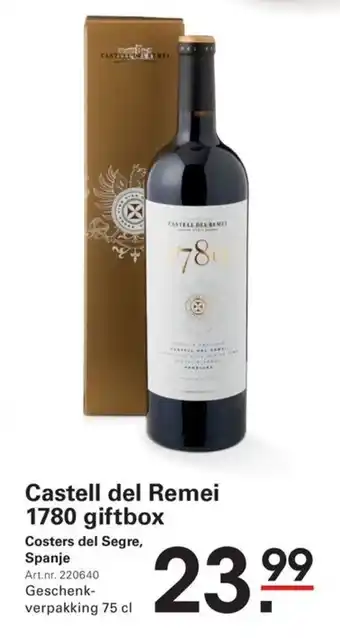 Sligro Castell del remei 1780 giftbox aanbieding