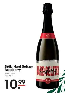 Sligro Stëlz hard seltzer raspberry aanbieding