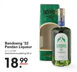 Sligro Bandoeng 22 pandan liqueur aanbieding