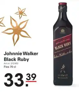 Sligro Johnnie walker black ruby aanbieding