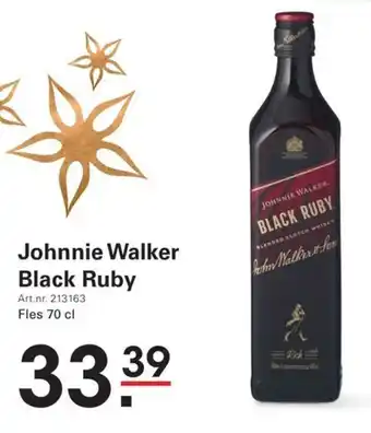 Sligro Johnnie walker black ruby aanbieding