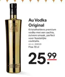 Sligro Au vodka original aanbieding