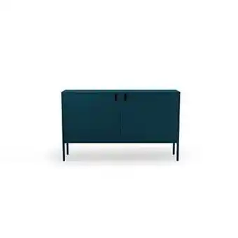 Leen Bakker Tenzo dressoir Uno 2-deurs - petrolblauw - 89x148x40 cm - Leen Bakker aanbieding