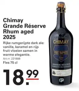 Sligro Chimay grande réserve rhum aged 2025 aanbieding