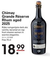 Sligro Chimay grande réserve rhum aged 2025 aanbieding