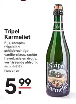 Sligro Tripel karmeliet aanbieding