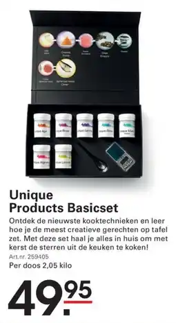 Sligro Unique products basicset aanbieding