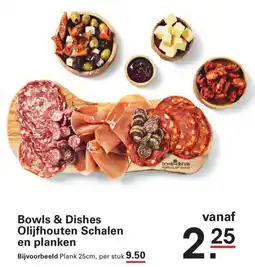 Sligro Bowls & Dishes Olijfhouten Schalen en Planken aanbieding