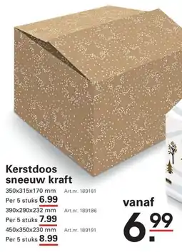 Sligro Kerstdoos Sneeuw Kraft aanbieding