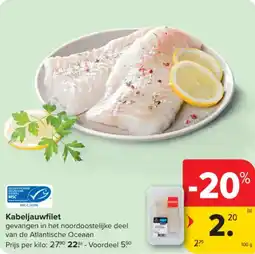 Carrefour Market Kabeljauwfilet aanbieding