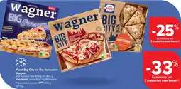 Carrefour Market Pizza Big City en Big Sensation Wagner aanbieding