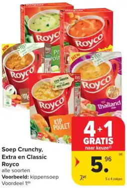 Carrefour Market Soep Crunchy, Extra en Classic Royco aanbieding
