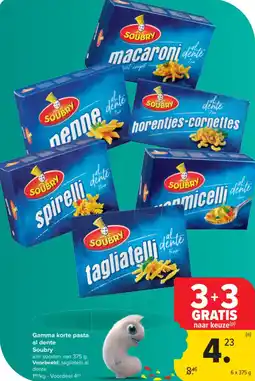 Carrefour Market Gamma Korte Pasta Al Dente Soubry aanbieding