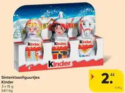 Carrefour Market Sinterklaasfiguurtjes Kinder aanbieding