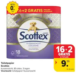 Carrefour Market Toiletpapier Scottex aanbieding