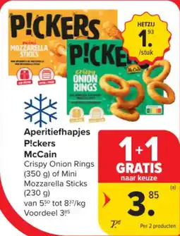 Carrefour Market Aperitiefhapjes P!ckers McCain aanbieding