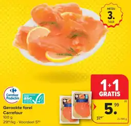Carrefour Market Gerookte Forel Carrefour aanbieding