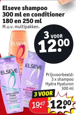 Kruidvat Elseve Shampoo en Conditioner aanbieding