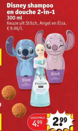 Kruidvat Disney shampoo en douche 2-in-1 aanbieding