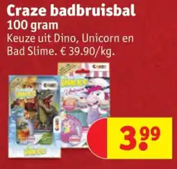 Kruidvat Craze badbruisbal aanbieding