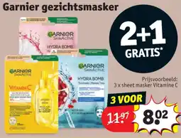 Kruidvat 3 x sheet masker Vitamine C aanbieding